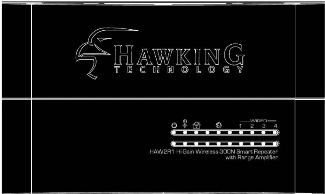 HAWKING TECHNOLOGY HAW2R1 Hi-Gain Wireless-300N Smart Repeater with Range Amplifier