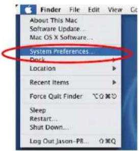System Preferences... Dock Location Recent Items Force Quit Finder Sleep Restart... Shut Down... Log Out Jason-PR...