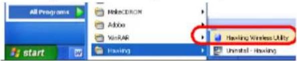 All Programs MakeCDRON Adobe WinRAR Hawling Wireless Utility Uninstall - Hawling