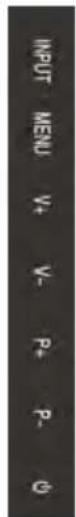 CURTIS Proscan PLEDV2452A - Via TV Side Panel Buttons - 1