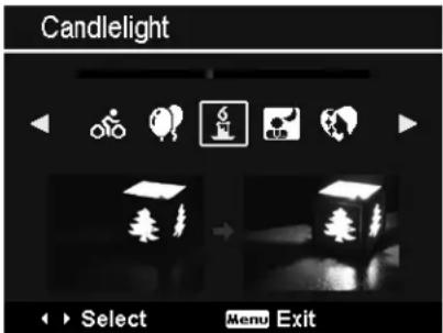 Candlelight Select Menu Exit