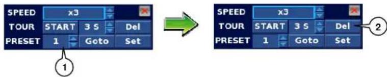 Clover Electronics DV1630 - Delete a preset point - 1