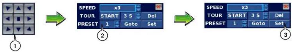 Clover Electronics DV1630 - Set a new preset point - 1