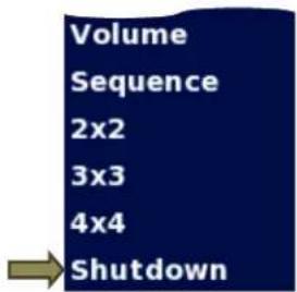 Volume Sequence 2x2 3x3 4x4 Shutdown