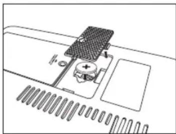 IHOME IP45BZ - To install the backup battery: - 1