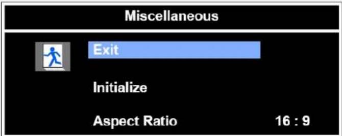 Miscellaneous Exit Initialize Aspect Ratio 16 : 9