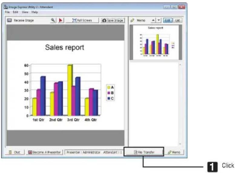 NEC P451X - Click [File Transfer] in the attendant window. - 1