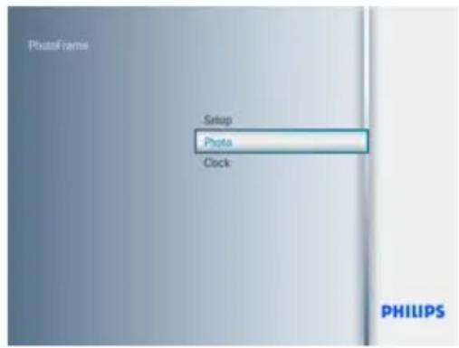 Photo frame Setup Photo Clock PHILIPS