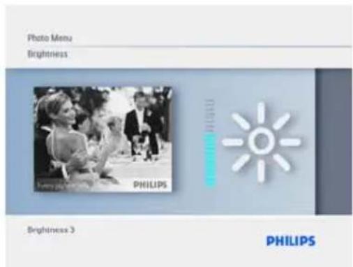 Photo Menu Brightness PHILIPS PHILIPS PHILIPS Brightness 3