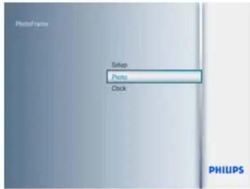 Photo frame Setup Photo Clock PHILIPS