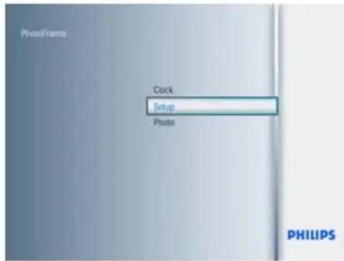 Phone name Clock Setup Photo PHILIPS