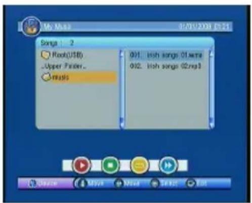 My Music 01/01/2008 03:21 Songs : 2 Root(USD) Upper Printer... music 001. Irish songs 01.were 002. Irish songs 02.mp3