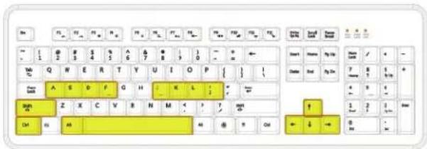 Rosewill RK-8100 - Reset Key to Default: - 4