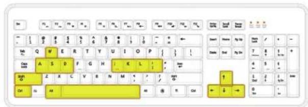 Rosewill RK-8100 - Reset Key to Default: - 3