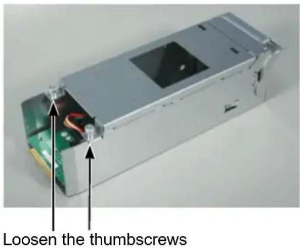 Loosen the thumbscrews