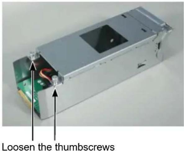 Loosen the thumbscrews
