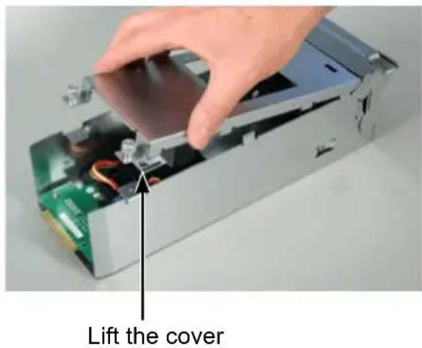 Lift the cover