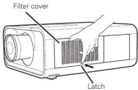 Filter cover Latch