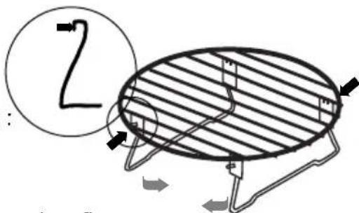 SMEG FMC24N-2 - The folding rack : - 1