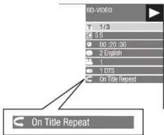 BD-VIDEO 1/3 5.5 00:20:30 2 English 1 1 DTS On Title Repeat On Title Repeat