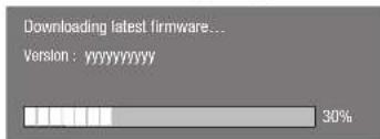 Downloading latest firmware... Version: yyyyyyyyyyyy 30%