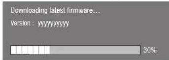 Downloading latest firmware... Version: yyyyyyyyy 30%