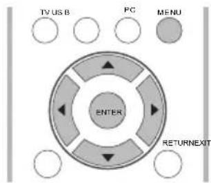 TV US B PC MENU ENTER RETURNEXIT