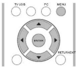 TV USB PC MENU ENTER RETURNEXIT