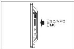 Sunstech DPF1001 - Inserir um cartão de memória - 1