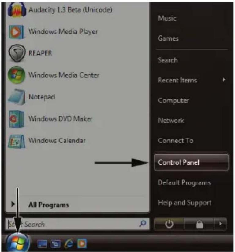 Audacity 1.3 Beta (Unicode) Windows Media Player REAPER Windows Media Center Notepad Windows DVD Maker Windows Calendar All Programs Start Search Music Games Search Recent Items Computer Network Connect To Control Panel Default Programs Help and Support