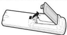 SHARP BD-AMS20U - Loading the Batteries in the Remote Control - 1