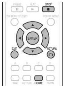 PAINT PLAY STOP II > TOP MENU TITLE POP-UP MENU ENTER EXIT RETURN A B C D E# NETFLIR HOME HOM