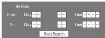 By Date From Day - - - Year....- - To Day - - - Year....- - Start Search