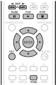 SKIP REV FWD PAUSE PLAY STOP TOP MEM/TITLE LIST POP-UP MEM ENTER EXIT RETURN A B C D @stud NETFLIX HOME HDMI