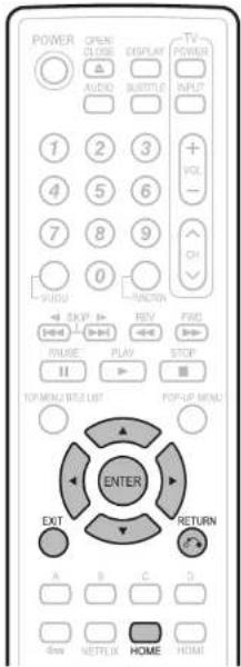 POWER OPEN CLOSE DISPLAY TV POWER AUDIO BUTTER INPUT 1 2 3 + VOL - 4 5 6 7 8 9 0 SHROOM PACCEL SKIP REV FORD PWURSE PLAY STOP II TOP MONG LIST POPUP MENU ENTER EXIT RETURN A B C D NEW NETFLUX HOME HOME