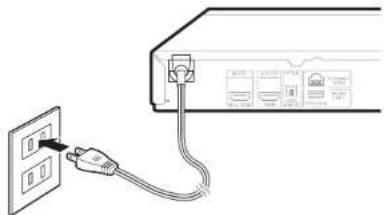 SHARP BD-AMS20U - Connecting the Power Cord - 1
