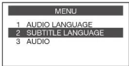 SHARP BD-AMS20U - Using the disc menu - 1