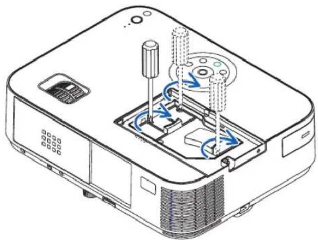 NEC M420W - Install a new lamp housing. - 2