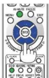 AV-MUTE FREEZE MENU EXIT ENTER DZOOM PAGE L-LOCK CLEAR ECO KITCHEN FUTURE HELP FOCUS ASHEET VOL.