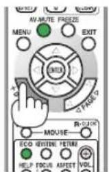 AV-MUTE FREEZE MENU EXIT MENU PAGE R-010K MOUSE ECO REYNTH FETURE HELP FOCUS AMFECT VOL.