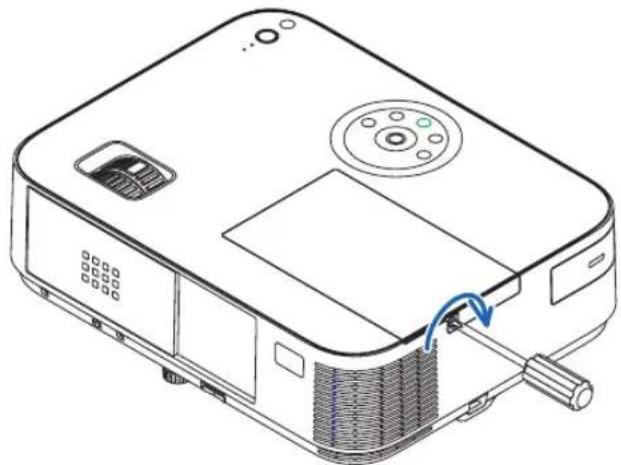 NEC M420W - Reattach the lamp cover. - 2
