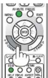 NEC M420W - Press the D-ZOOM (−) button. - 1