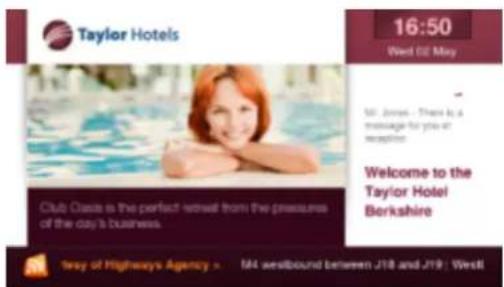 Taylor Hotels 16:50 Wed 08 May M# Jones - There is a message for you at recognition Welcome to the Taylor Hotel Borkshire Club Oasis is the perfect retinal from the pressures of the day's business. Tay of Highways Agency > M4 westbound between J18 and J19 | West