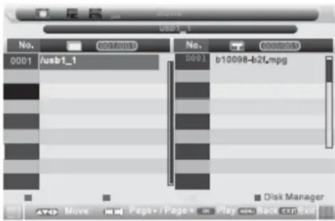 USD1_1 No. 0001 /usb1_1 No. 0001 b10098-b2f.mpg Disk Manager Move Page Page Play Back Exit