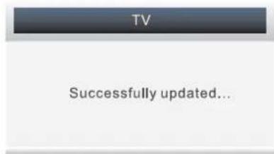 TV Successfully updated...