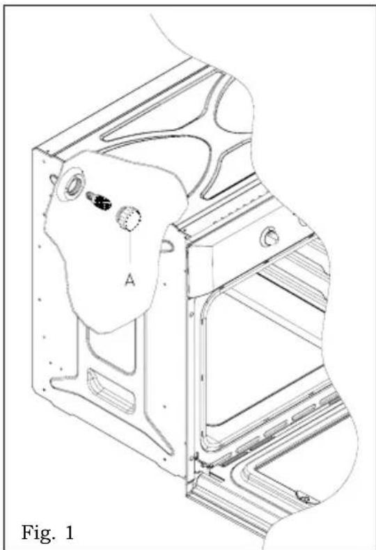 KELVINATOR KE601BL - Replacing the oven light - Fig. 1 - 1