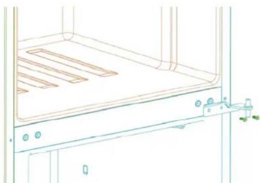 KELVINATOR K320BFS - Reversing the door - 4