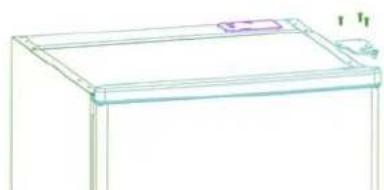 KELVINATOR K320BFS - Reversing the door - 3