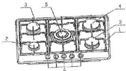 KELVINATOR KHGG600 - Description of the hob - 1