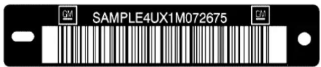 Buick Lucerne (2009) - Vehicle Identification Number (VIN) - 1
